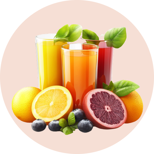 Fresh juices are better than carbonated drinks.